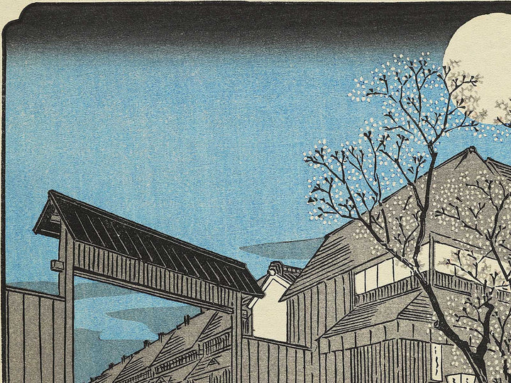 Yoshiwara Nakanocho yozakura from the series Toto meisho by Utagawa Hiroshige, (Medium print size) / BJ330-645