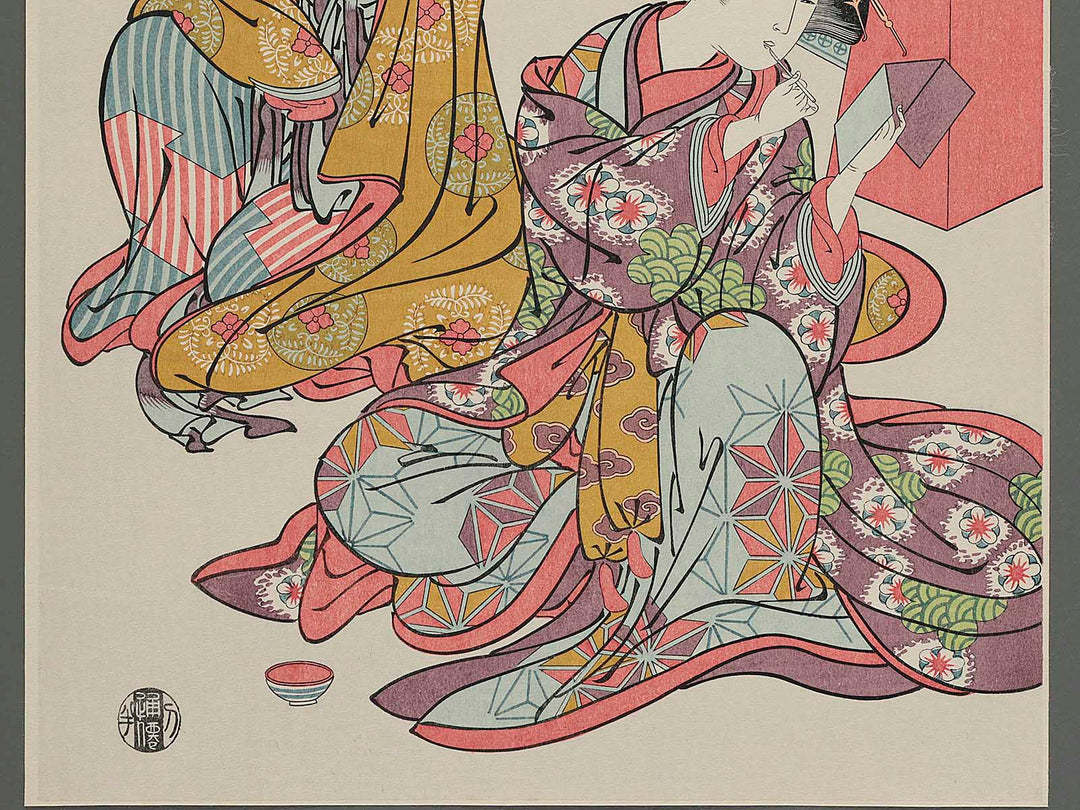 Irifune no yusho tsu no kuni toyama kiyosaki from the series Shinagawa kimi kisoi hakkei by Kitao Shigemasa, (Large print size) / BJ260-190