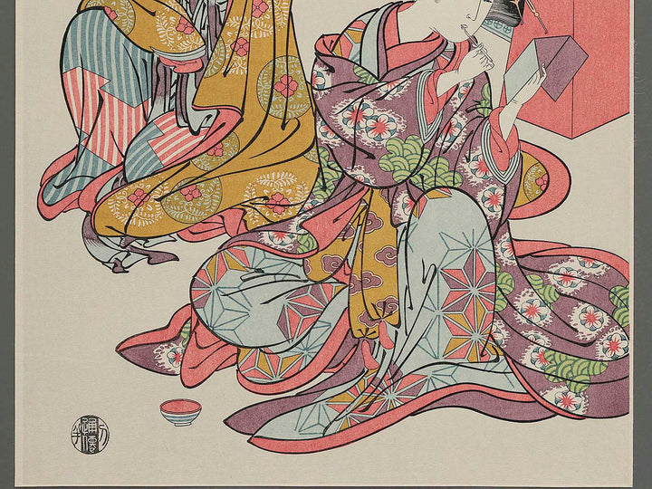 Irifune no yusho tsu no kuni toyama kiyosaki from the series Shinagawa kimi kisoi hakkei by Kitao Shigemasa, (Large print size) / BJ260-190