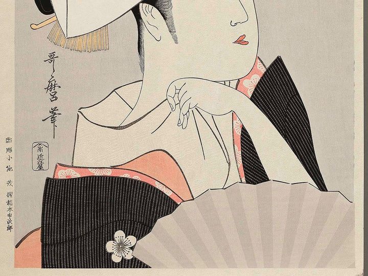 Tomimoto Toyohina from the series Komei bijin rokkasen by Kitagawa Utamaro, (Large print size) / BJ320-810