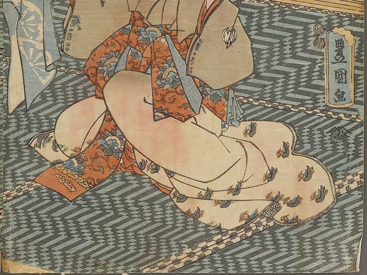 Tsuyu fukumu tsumado no shirahagi by Utagawa Kunisada(Toyokuni III) / BJ328-552