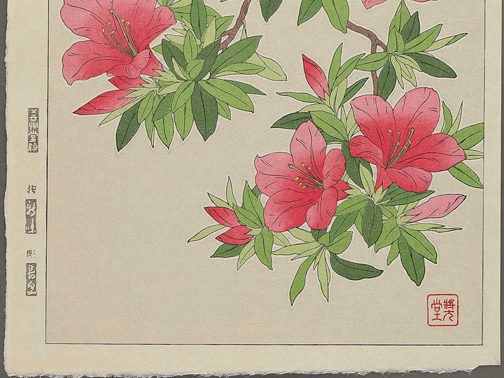 Tsutsuji by Kawarazaki Shodo, (Large print size) / BJ346-262