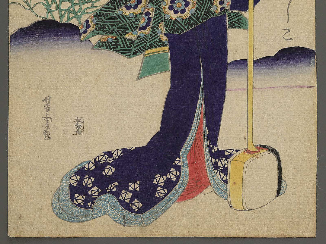 Nadeshiko from the series Hana kurabe imayo sugata by Utagawa Yoshitora / BJ347-837