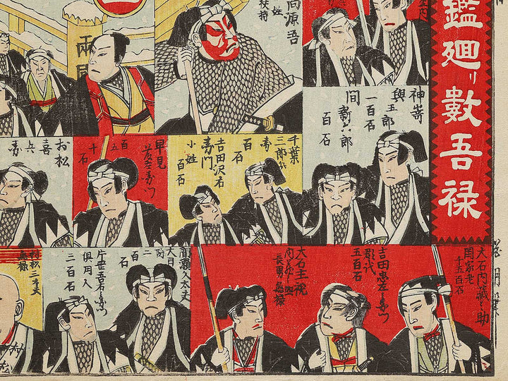 Shinban Gishi no kagami mawari sugoroku by Kagetsu / BJ303-597