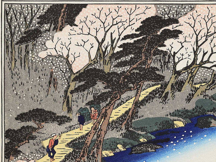 Arashiyama manka from the series Kyoto meisho no uchi by Utagawa Hiroshige, (Medium print size) / BJ341-831