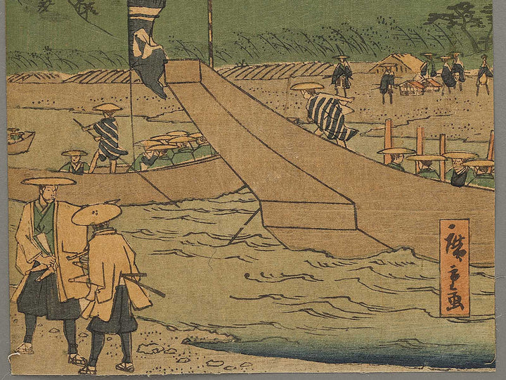 Kanbara from the series Tokaido by Utagawa Hiroshige II / BJ331-730