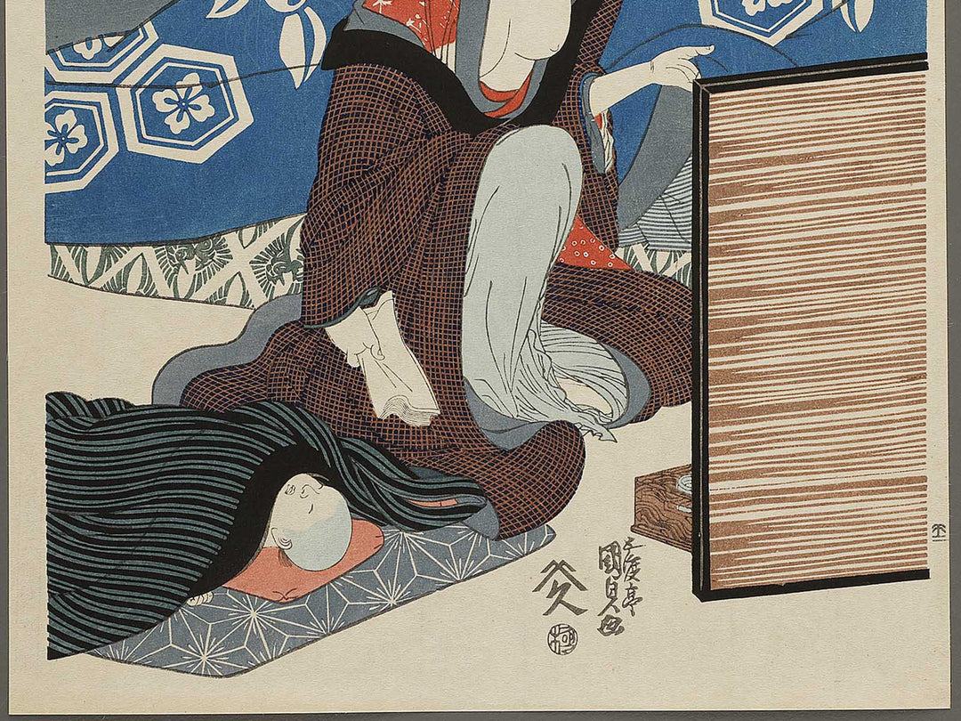 Sirogane no seishoko from the series Jiisei edo kanoko by Utagawa Kunisada(Toyokuni III), (Large print size) / BJ333-697
