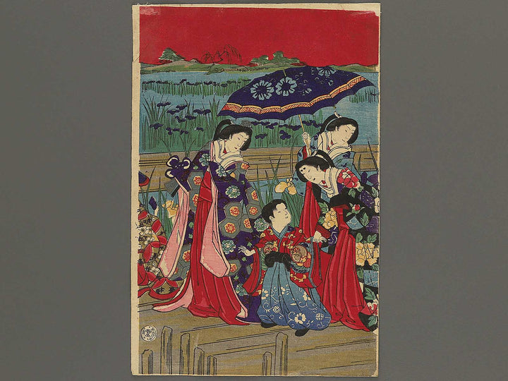 Bijin soroi bana shobu no moyo by Yoshu Chikanobu / BJ345-345
