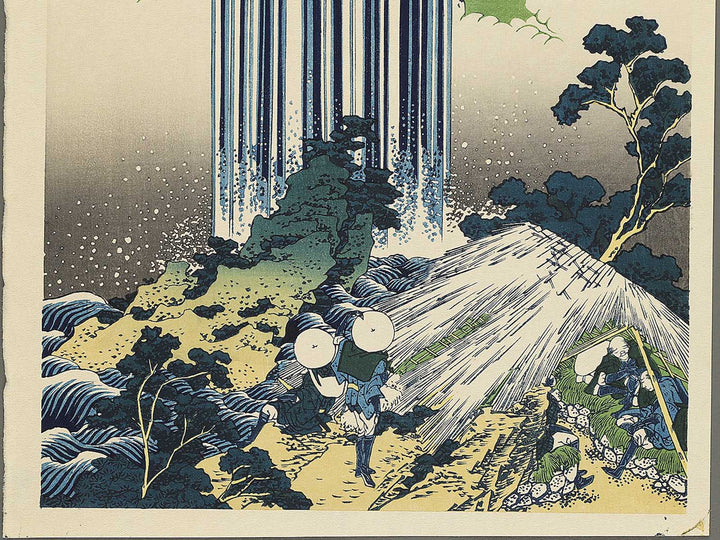 Mino no kuni yoro no taki from the series Shokoku taki meguri by Katsushika Hokusai, (Large print size) / BJ344-771
