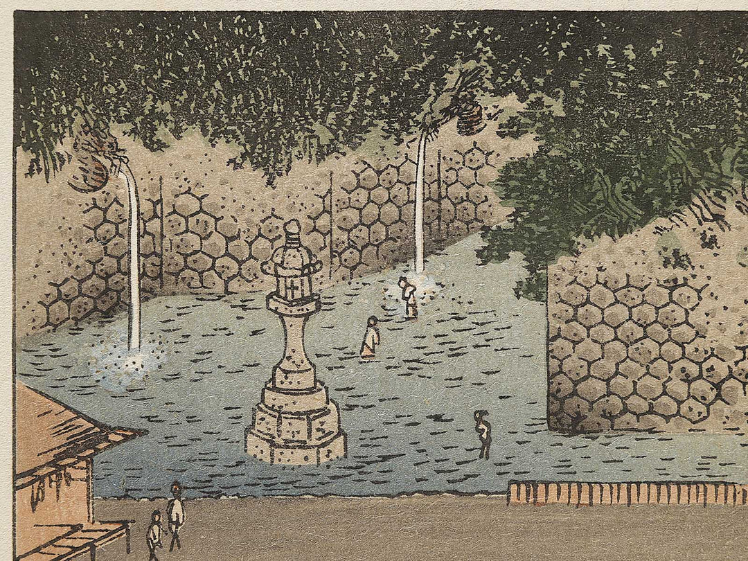 Meguro fudoson from the series Ehon edo miyage by Utagawa Hiroshige, (Large print size) / BJ332-073