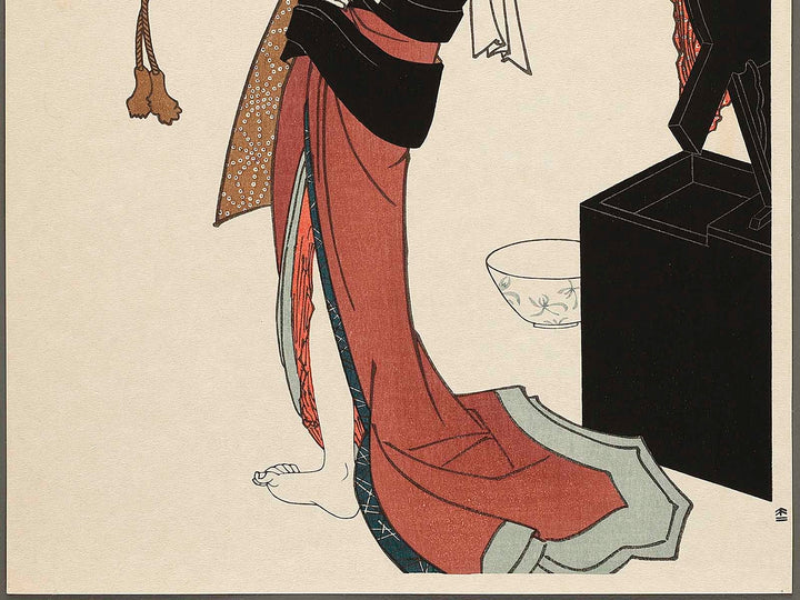 Neko from the series Omou koto kagami no utsushie by Utagawa Kunisada(Toyokuni III), (Large print size) / BJ333-823