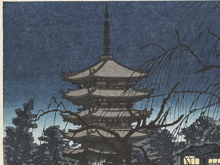 Nara kohukuji to soshun yugure by Tokuriki Tomikichiro, (Large print size) / BJ354-025