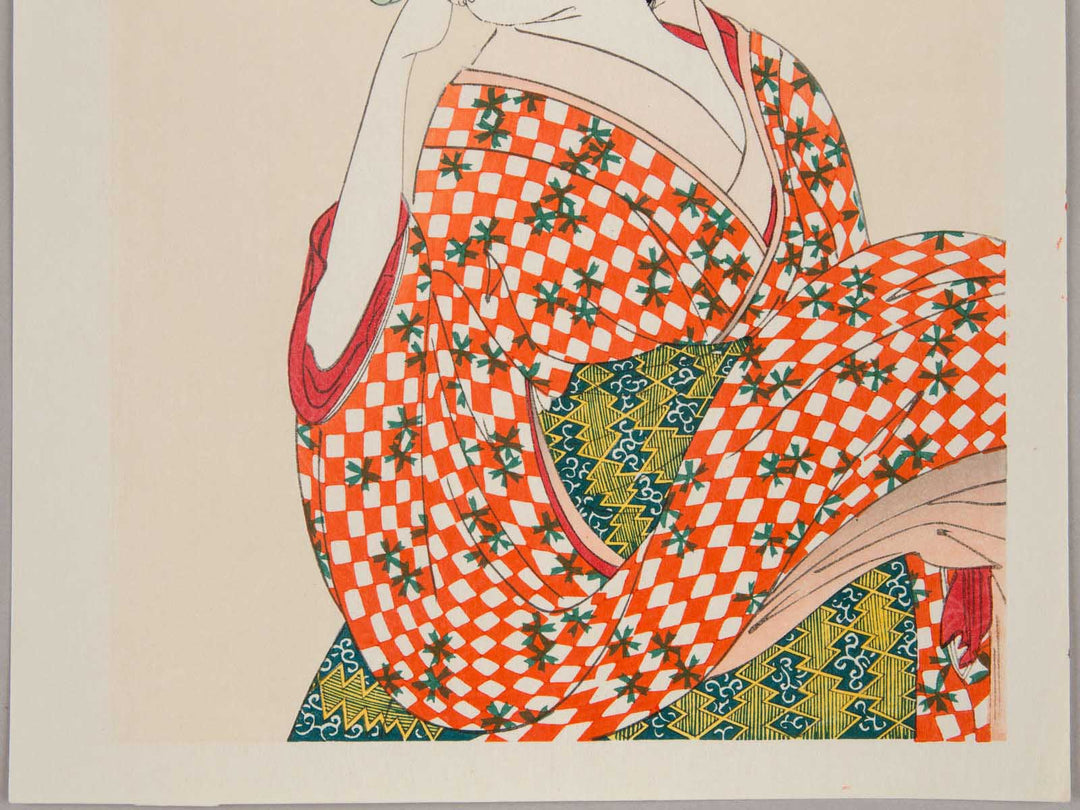 Young Woman Blowing a Popen (glass noisemaker) from the series Ten Classes of WomenÕs Physiognomy by Kitagawa Utamaro, (Medium print size) / BJ244-496