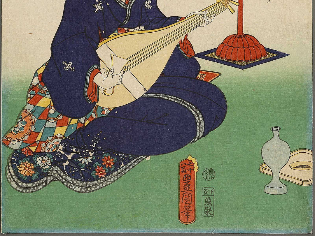 Senju no mae from the series Kokon meifu den by Utagawa Kunisada(Toyokuni III) / BJ337-645