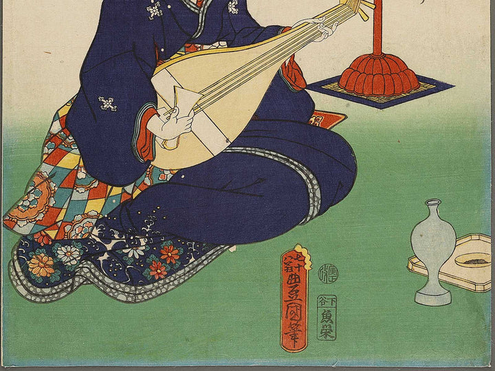 Senju no mae from the series Kokon meifu den by Utagawa Kunisada(Toyokuni III) / BJ337-645