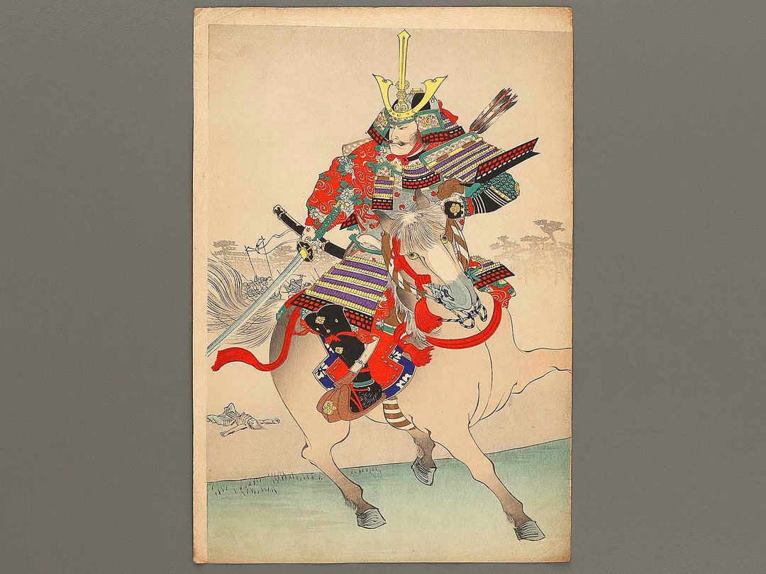 Kusunoki Masashige from the series Nihon rekishi kyokunga by Yoshu Chikanobu / BJ321-034
