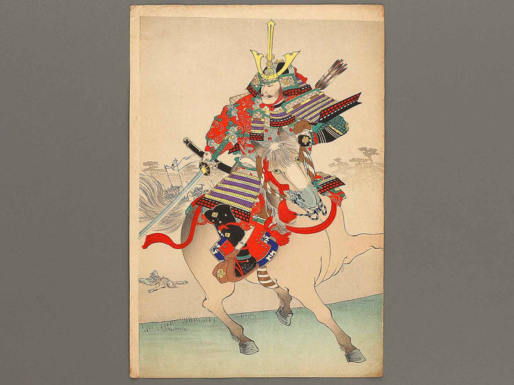 Kusunoki Masashige from the series Nihon rekishi kyokunga by Yoshu Chikanobu / BJ321-034
