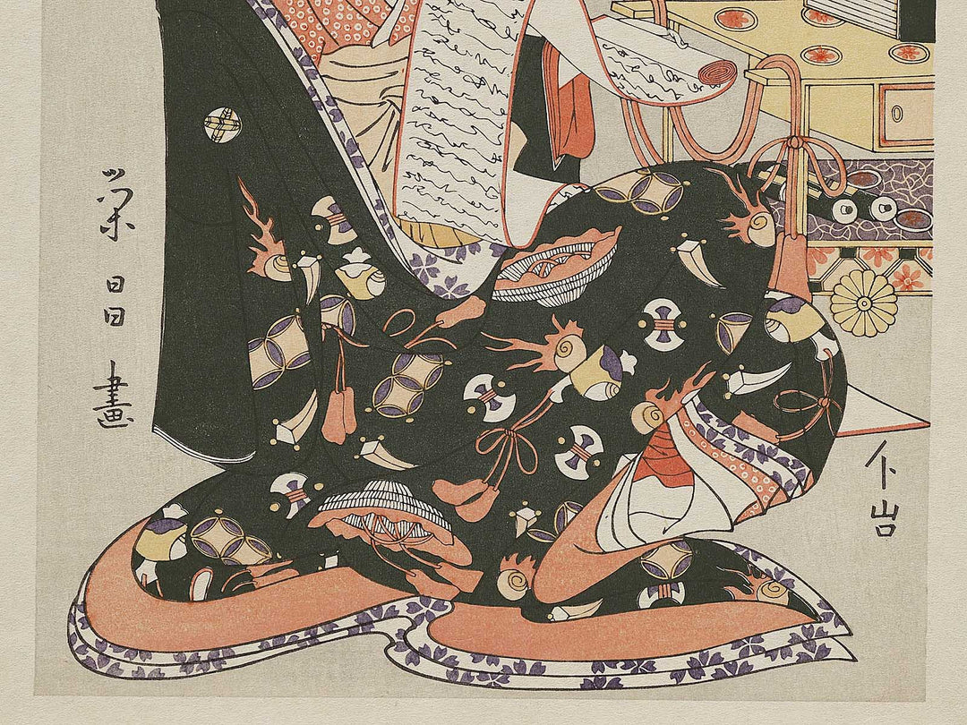 Matsubaya somenosuke from the series Yukun waka san shin  by Chokosai Eisho, (Large print size) / BJ319-011