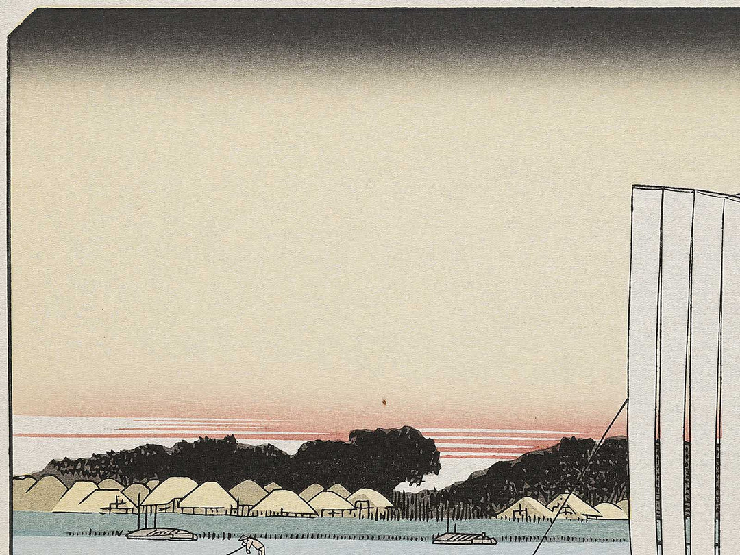 Returning Sails at Gyotoku from the series Eight Views of the Suburbs of Edo by Utagawa Hiroshige, (Medium print size) / BJ331-310