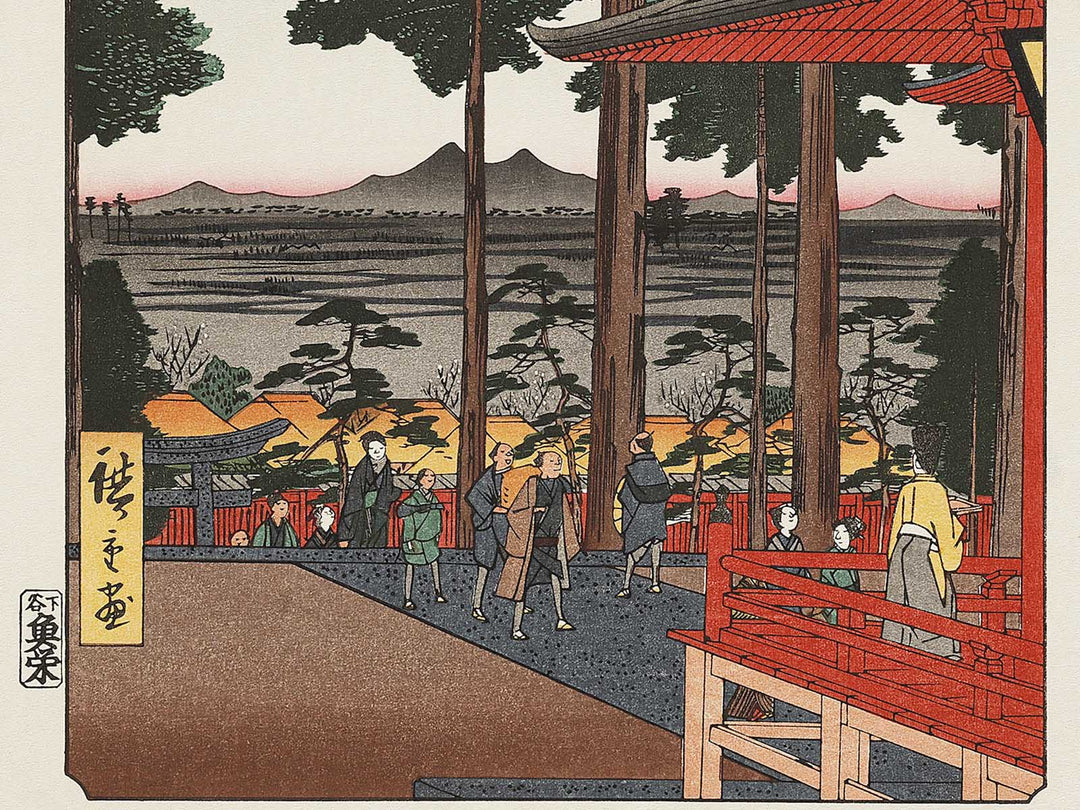 Oji Inari Shrine from the series One Hundred Famous Views of Edo by Utagawa Hiroshige, (Large print size) / BJ336-889