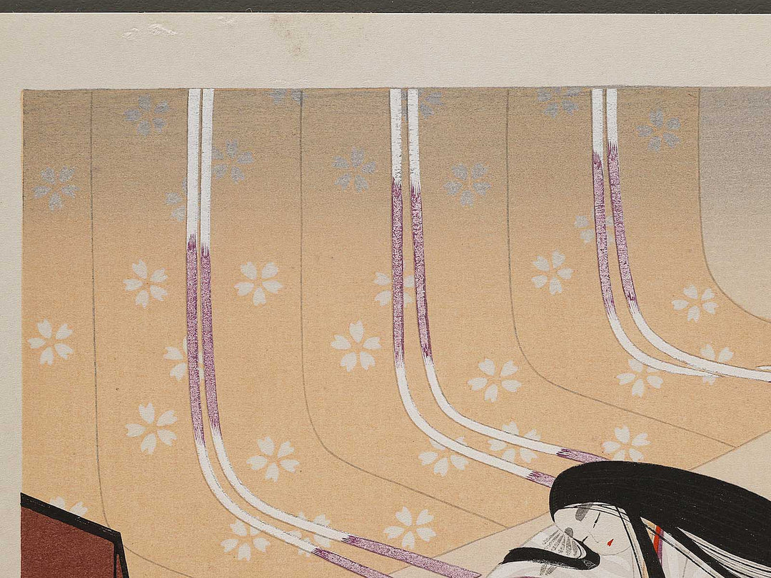 Practicing Penmanship from the series The Tale of Genji by Ebina Masao, (Medium print size) / BJ329-364