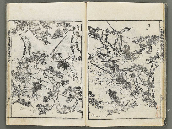 Ehon chushingura Part 2, Book 8 by Hayami Shungyosai / BJ313-789