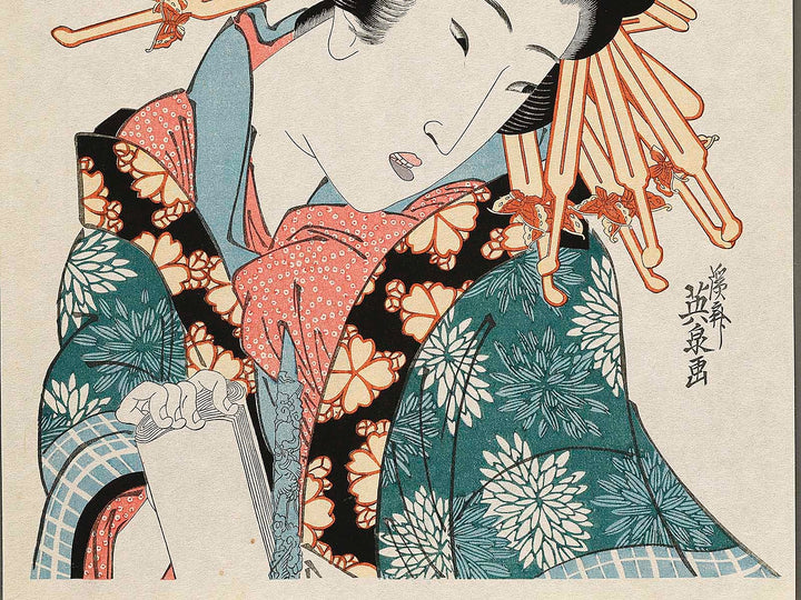 Tose kobutsu hakkei by Keisai Eisen, (Large print size) / BJ319-018