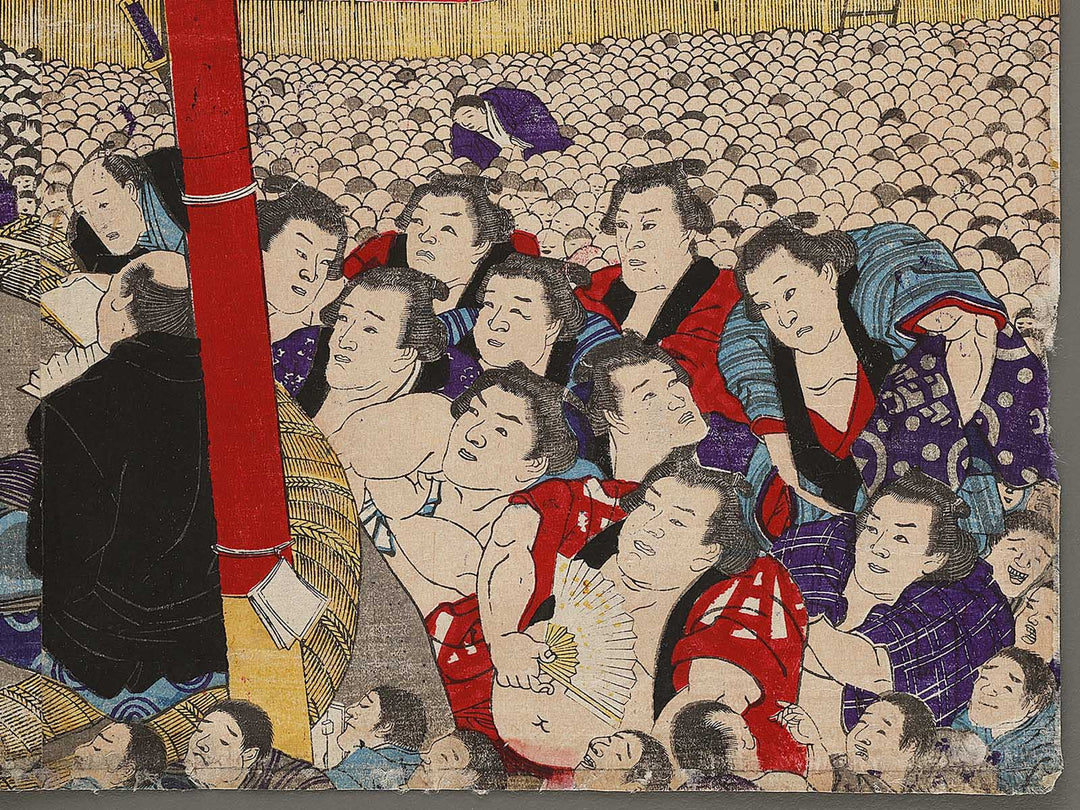 Kanjin ozumo torikumi no zu by Utagawa-school / BJ323-799