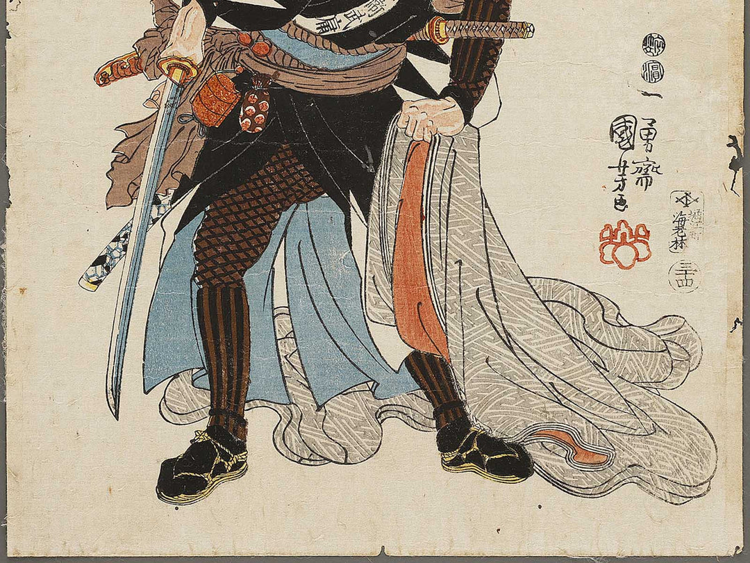 Oribe yasube Taketsune from the series Seichu gishi den by Utagawa Kuniyoshi / BJ325-843