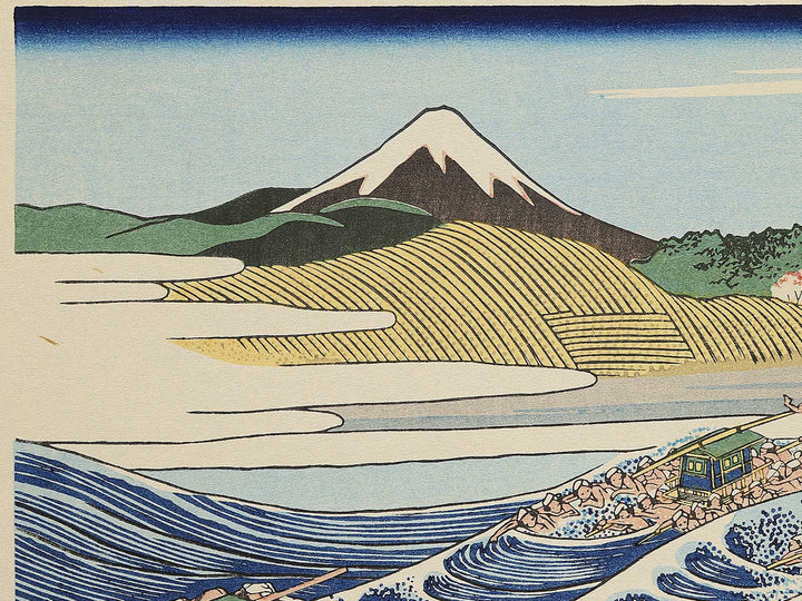 Mount Fuji from Kanaya on the Tokaido Road from the series Thirty-six Views of Mount Fuji by Katsushika Hokusai, (Large print size) / BJ352-121