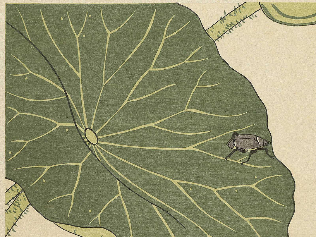 Frog and Gold Beetle from the series Gahon mushierami by Kitagawa Utamaro, (Large print size) / BJ355-292