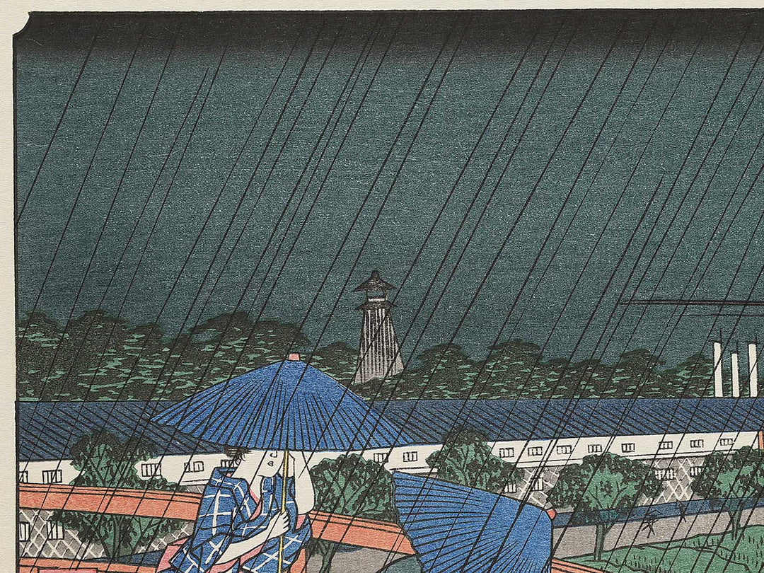 Akabane suitengu from the series Famous Views of Edo by Utagawa Hiroshige, (Large print size) / BJ342-622