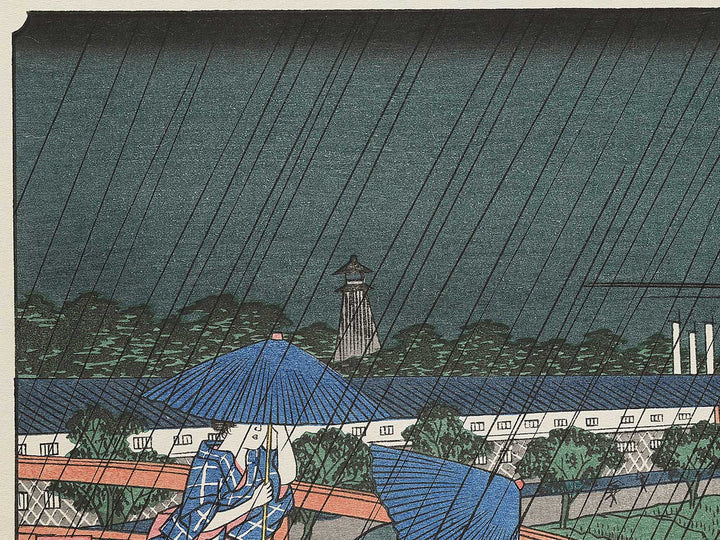 Akabane suitengu from the series Famous Views of Edo by Utagawa Hiroshige, (Large print size) / BJ342-622