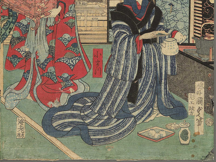 Kannazuki from the series Kagai junikagetsu no uchi by Utagawa Kunisada II / BJ344-288