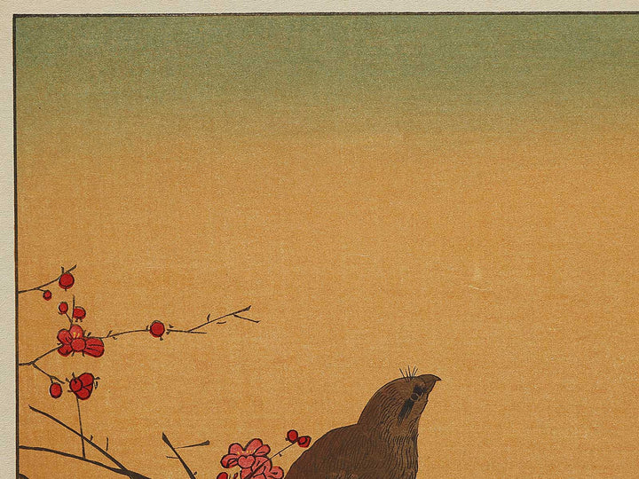 Hawk and Shrike from the series Momotidori kyoka awase by Kitagawa Utamaro, (Large print size) / BJ328-293