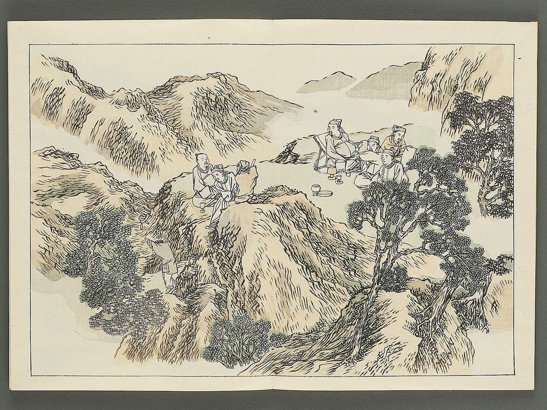 Nihon meiga kagami (Tokugawa jidai bu) by Yosa buson / BJ345-534