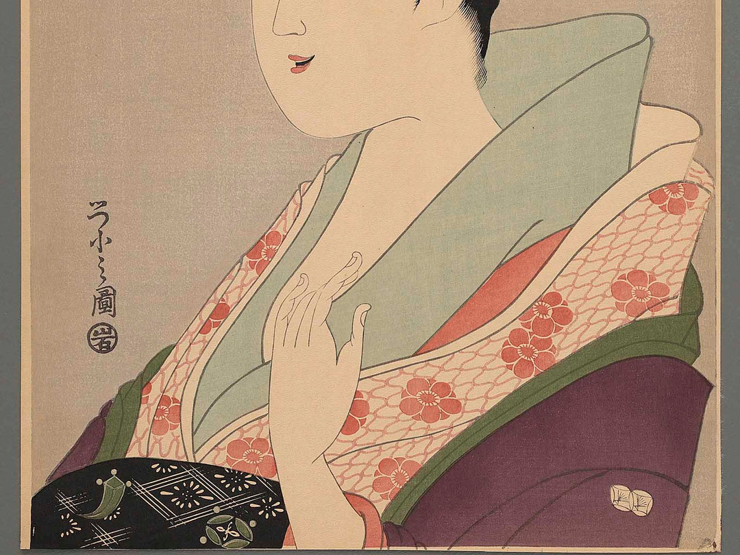 Ogiya nai Takigawa by Chobunsai Eishi, (Large print size) / BJ225-078