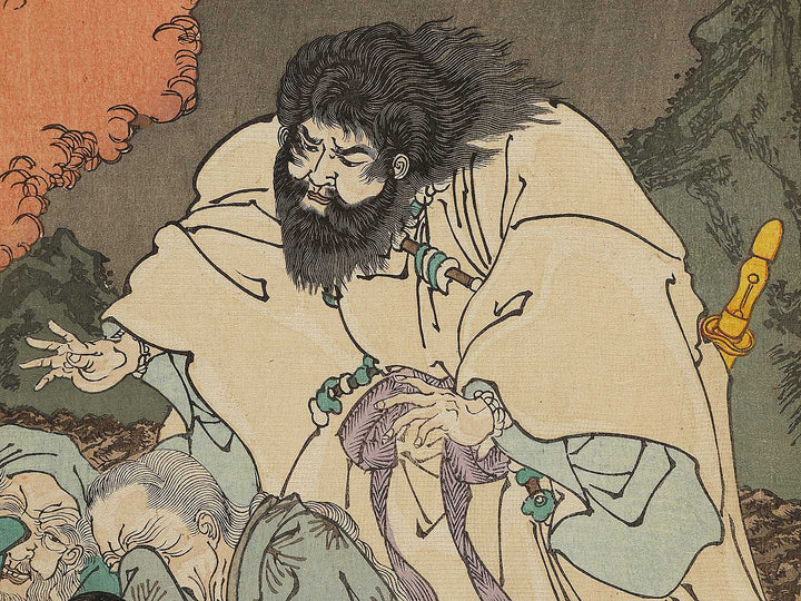 Susanoo no mikoto from the series Azumanishiki chuya kurabe by Yoshu Chikanobu / BJ341-096