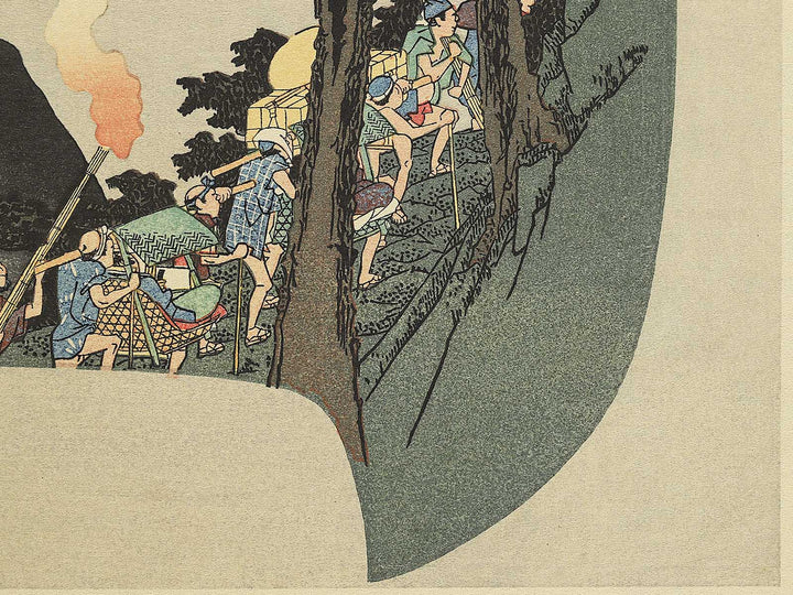 Zuso Hakoneyama yako no zu by Utagawa Hiroshige, (Medium print size) / BJ330-617