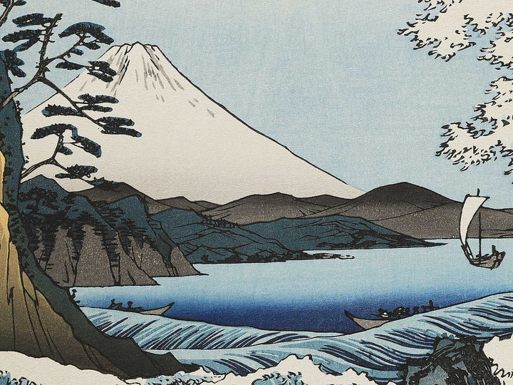 Suruga satta no kaijo from the series Thirty-six Views of Mount Fuji by Utagawa Hiroshige, (Large print size) / BJ344-330