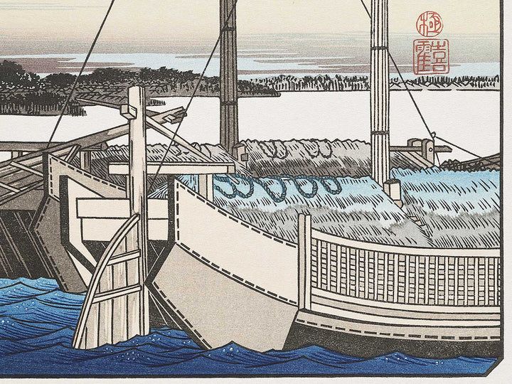 Clearing Weather at Shibaura from the series Eight Views of the Suburbs of Edo by Utagawa Hiroshige, (Medium print size) / BJ331-289