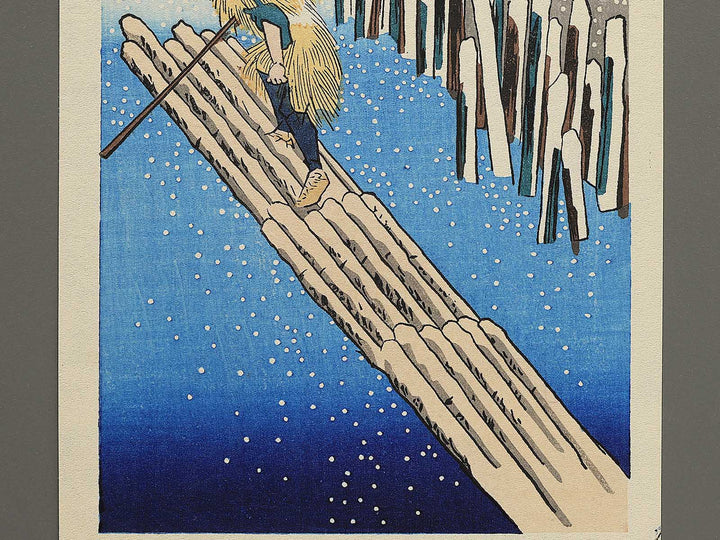 Fuyu sumidagawa no yuki  from the series Shiki edo meisho by Utagawa Hiroshige, (Medium print size) / BJ330-666