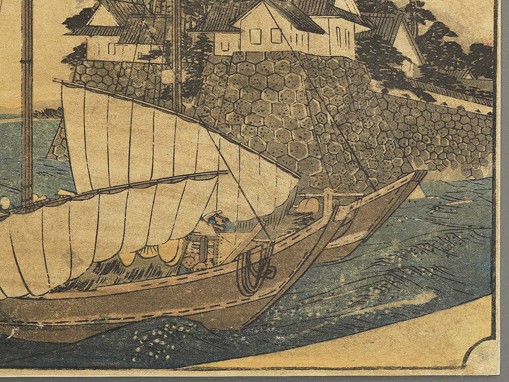 Kuwana from the series The Fifty-three Stations of the Tokaido by Utagawa Hiroshige / BJ351-232