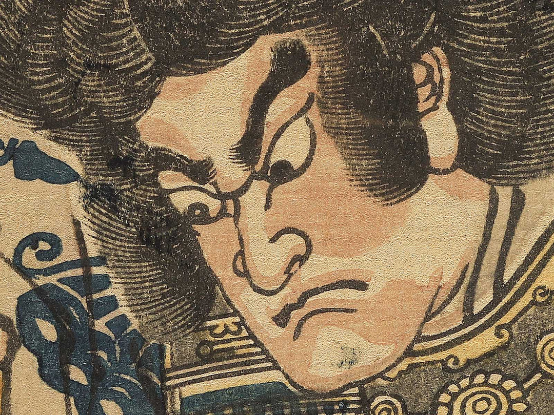 Kusazurihiki no zu Soga Goro Asahina Saburo by Utagawa Kunifuku / BJ343-791