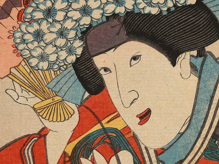 Hashino Tosen Wakamurasaki no Shikibu Miyukihime Hikaru Genji by Utagawa Kunisada(Toyokuni III) / BJ337-820