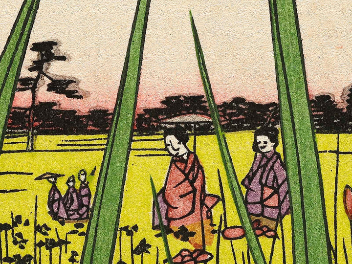 Horikiri Iris Garden from the series One Hundred Famous Views of Edo by Utagawa Hiroshige, (Large print size) / BJ328-370
