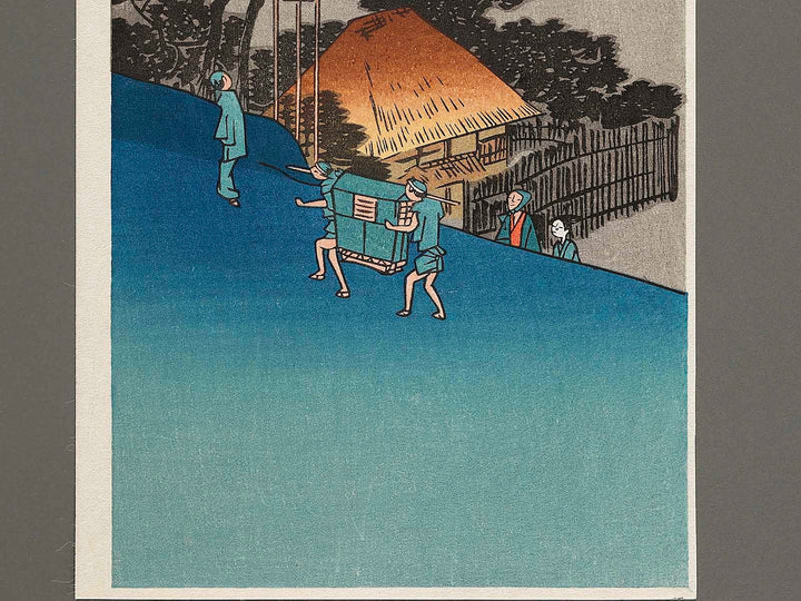 Shinyoshiwara emonzaka aki no tsuki from the series Toto meisho by Utagawa Hiroshige, (Small print size) / BJ327-047