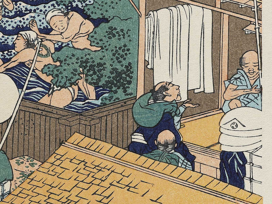 Soshu oyama roben no taki from the series Shokoku taki meguri by Katsushika Hokusai, (Large print size) / BJ337-505