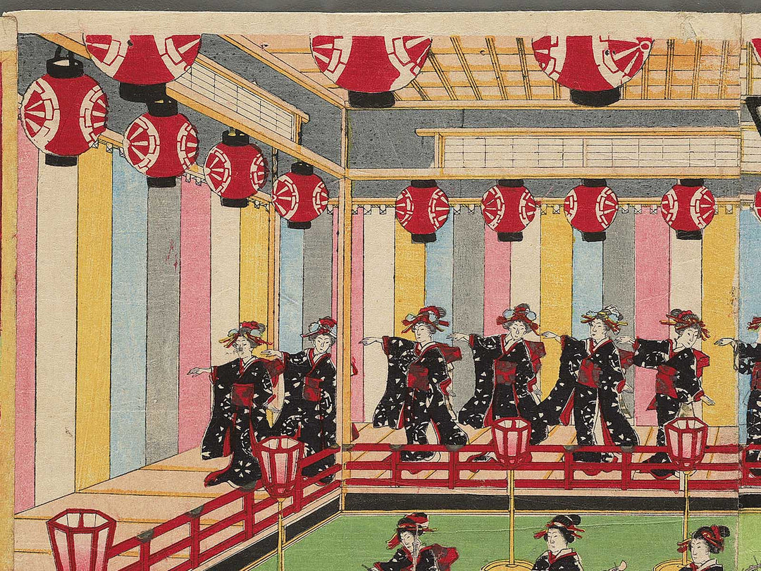 Ise Furuichi odori no zu by Yoshu Chikanobu / BJ347-550