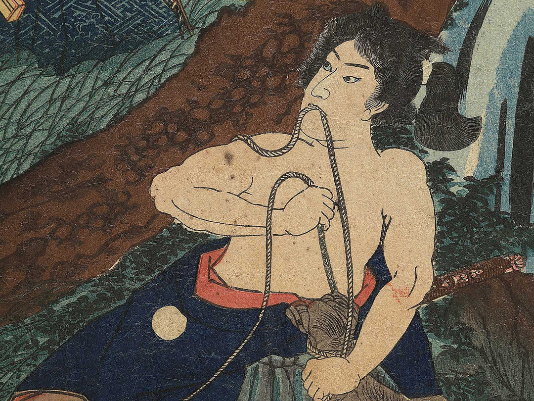 Sanryakuden from the series Hodo Yoshitsune koi no minamoto ichidai kagami by Utagawa Kuniyoshi / BJ349-363